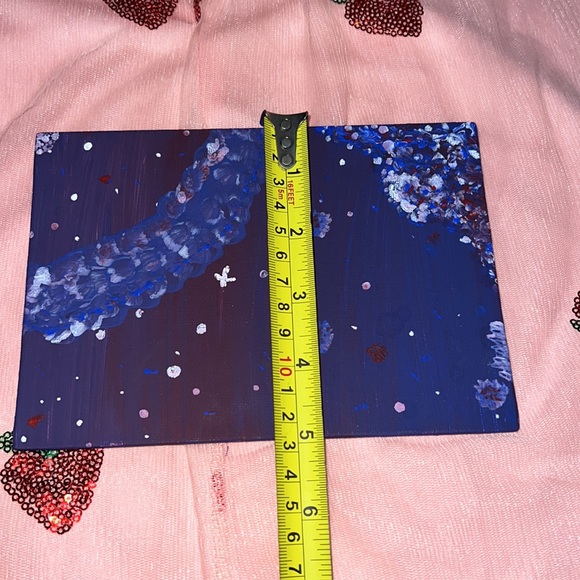 Hand Painted Abstract Night Sky - Picture 4 of 7
